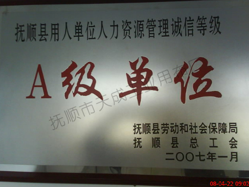 荣誉资质